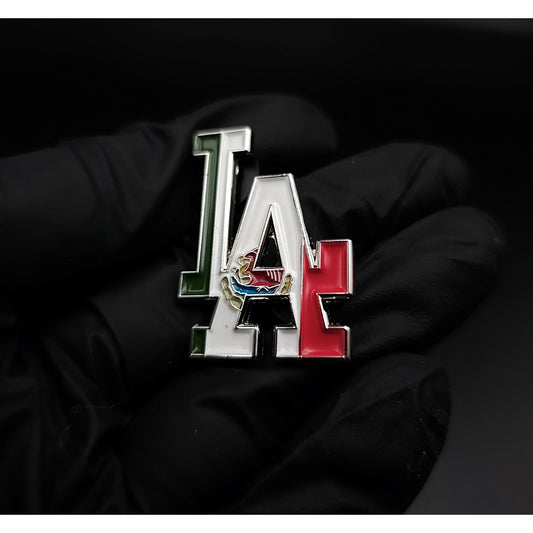 LA Mexico Flag Hat Pin